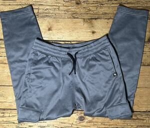 Abercrombie & Fitch Kids Jogger Cargo Pants Stretch Waist Gray Sz 11/12 NWOT